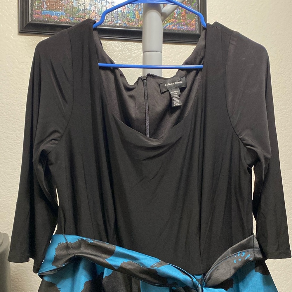 Formal Back and Blue dress